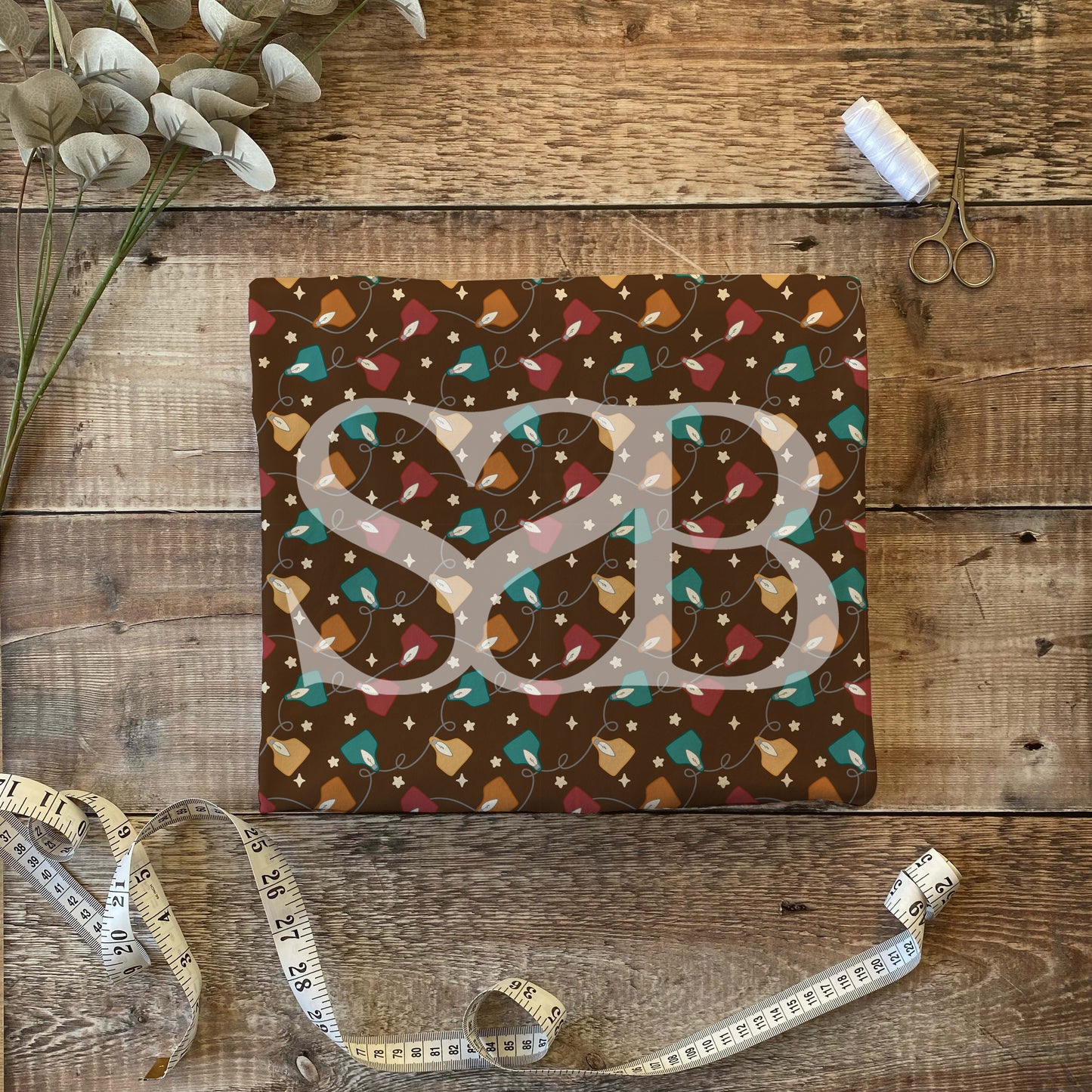 Adult: Christmas Tag Lights - Bamboo
