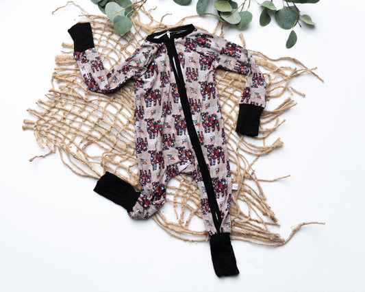 Stained Glass Heifers - Fall Edition EXCLUSIVE - Bamboo {PJs + Dress}