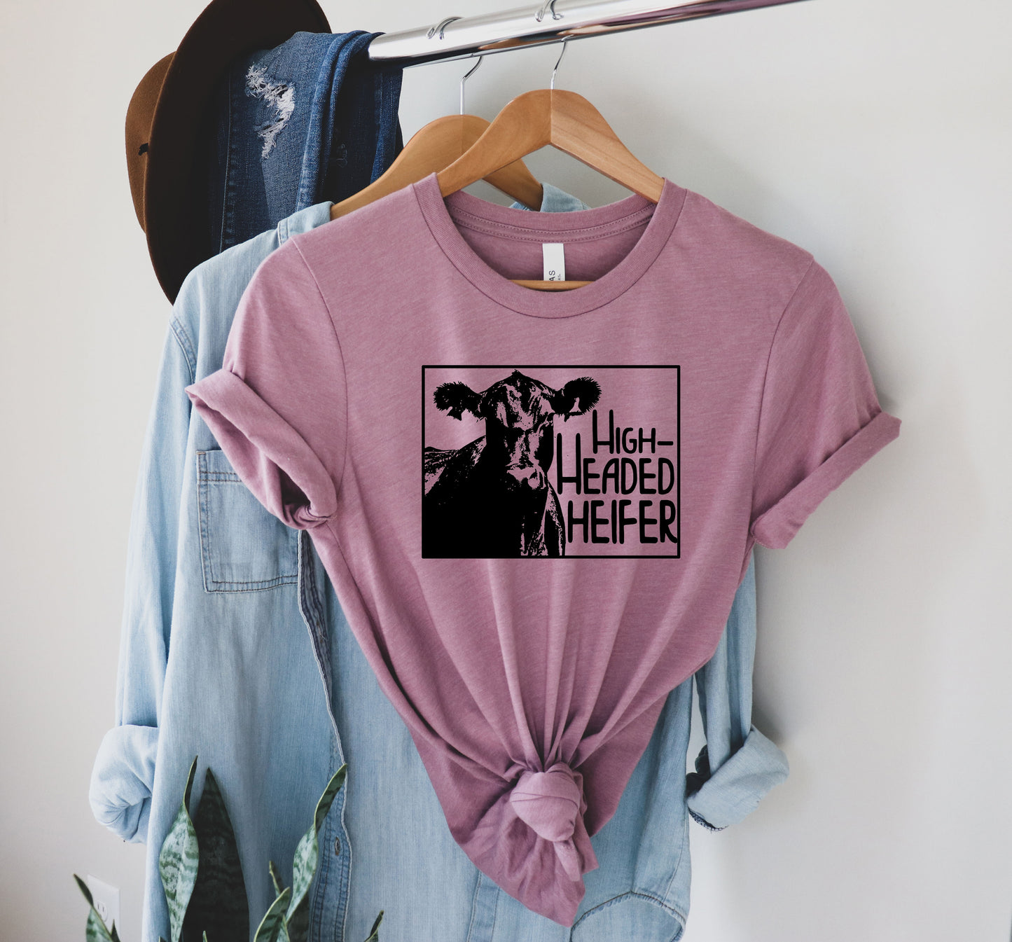 High Headed Heifer {Black Graphic} - Adult Tee