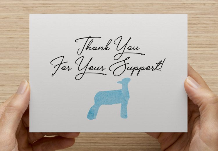 Thank You For Your Support + Animal - 5 Pack Thank You Cards