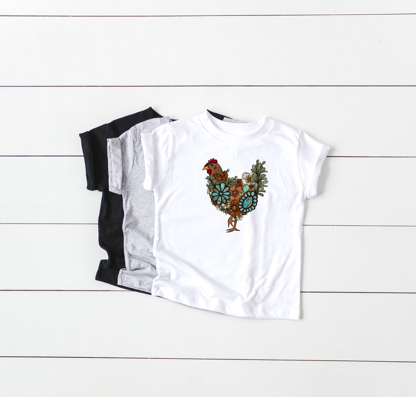 Turquoise Hen - EXCLUSIVE - Kids Tee