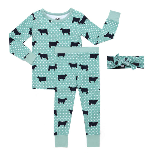 Angus Crossing Two Piece Long PJs