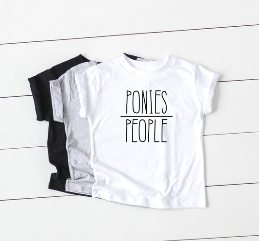 Ponies Over People - Toddler Tee